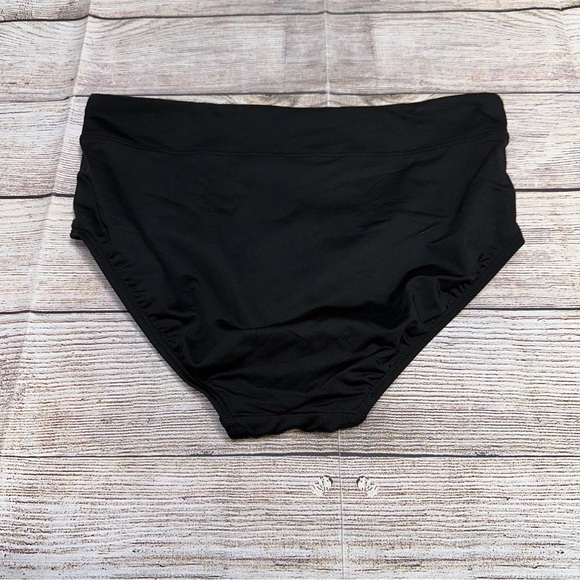 Lands' End Black Hipster Bikini Bottom Size 8 - Picture 3 of 7